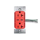 Legrand TR20USBPD65RED 20A 125V Rouge Prise de courant USB commerciale