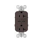Legrand TR20USBPD 20A 125V Brun Prise de courant USB