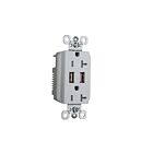 Legrand TR5362USBW 20A 125V Blanc Prise de courant USB