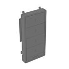 Legrand WNRCB40CKITBK Noir Trousse de remplacement de couleur de contrôleur de scènes intelligent