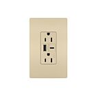 Legrand WRR26USBAC6LA 15A 5.0V Amande claire Prise USB résistante aux intempéries