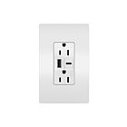 Legrand WRR26USBAC6W 15A 5.0V Blanc Prise USB résistante aux intempéries