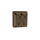 Leviton lev-1254 Marron Réceptacle quadruple