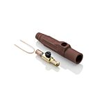 Leviton 15D23-UH Prise mâleAmovible marron Pb, nez conique serti