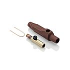 Leviton 15D24-UH Bouchon femelleAmovible marron Pb, nez conique serti