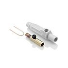 Leviton 15D24-UW Bouchon femelleAmovible blanc Pb, nez conique serti