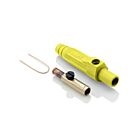Leviton 15D24-UY Bouchon détachable femelle jaune Pb, nez conique serti