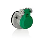 Leviton 15S31-UG Récipient à casserole série 15 3R, couvercle vert
