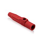 Leviton 15SDM-1UR Manchon mâle rouge PbAvec vis d'assemblage, bouchonAmovible, nez conique