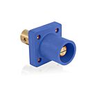 Leviton 16R19-UB Prise de panneau mâle bleu Pb, borne taraudée 1/2