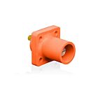 Leviton 16R23-UO Prise de panneau mâle orange PbAvec goujon, nez conique de 0,75 po