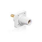 Leviton 16R24-1UW Prise de panneau femelle blancheAvec goujon 1 nez conique de 125"