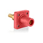 Leviton 16R24-2UR Prise de panneau femelle rouge PbAvec goujon, nez conique de 1,250 po