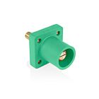 Leviton 16R25-1UG Prise de panneau mâle vert PbAvec goujon, nez conique de 1,125 po