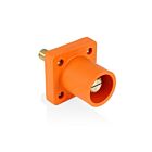 Leviton 16R25-1UO Prise de panneau mâle orange PbAvec goujon, nez conique de 1,125 po