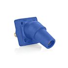 Leviton 16R30-UB Goujon fileté de prise de panneau femelle bleu Pb 45Deg