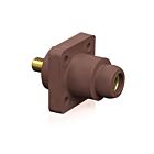 Leviton 18R22-UH Nez de boule de prise de panneau femelle marron PbAvec goujon 0,75"