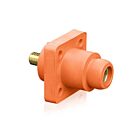 Leviton 18R22-UO Nez de boule de prise de panneau femelle orange PbAvec goujon 0,75"