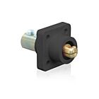 Leviton 18R23-UE Nez sphérique de prise de panneau mâle noir Pb