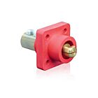 Leviton 18R23-UR Nez sphérique de prise de panneau mâle rouge Pb