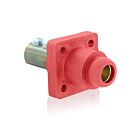 Leviton 18R24-UR Prise de panneau femelle rouge, nez sphérique 1/0 4/0