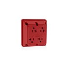 Leviton 21254-R 20A 125V Réceptacle quadruplex 4 en 1
