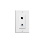 Leviton 40159-W Ensemble de prise murale pour téléphone/vidéo Decora