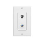 Leviton 40159-W Ensemble de prise murale pour téléphone/vidéo Decora