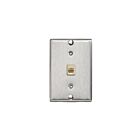 Leviton 40226-S Prise téléphonique murale en acier inoxydable