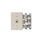 Leviton 40257-I Prise murale ivoire avec bornes