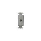 Leviton 40649-GY Prise Decora grise à 4 conducteurs