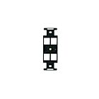 Insert Quad-106 4 points de connexion Leviton 41087-qep noir