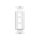 Leviton 41643-W Plaque murale Decora