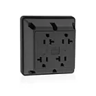 Leviton 4978-GY Plaque murale résistante aux intempéries, 1 groupe