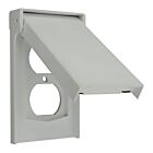 Leviton 4978-GY Plaque murale résistante aux intempéries, 1 groupe