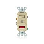 Leviton 5226-I 15A Ivoire Commutateur combiné