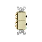 Leviton 5643-I 15A Ivoire Commutateur combiné