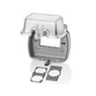 Leviton 5981-UCL Couvercle à 1 groupe très résistant aux intempéries pendant l'utilisation pour GFCI/Decora, horizontal, transparent