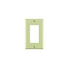 Leviton 80401-CNI Plaque murale Decora 1 dispositif ivoire