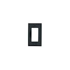 Leviton 80401-E Plaque murale noire 1 groupe