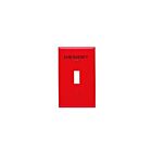 Plaque murale 1 dispositif Leviton 80701-re rouge