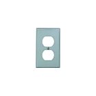Plaque murale pour prise double Leviton 80703-gy gris
