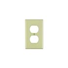 Plaque murale pour prise double Leviton 80703-i ivoire