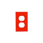 Plaque murale pour prise double Leviton 80703-org orange