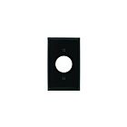Plaque murale 1 dispositif Leviton 80704-e noir