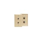 Leviton 80782-I Prise murale vidéo standard avec deux connecteurs F