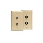 Leviton 80782-T Plaque murale encastrée à 2 connecteurs F