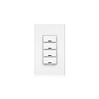 Leviton DLDNK-4W Contrôleur de salle à clavier Bluetooth à 4 boutons Lumina Rf blanc