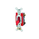Interrupteur à bascule Leviton 1222-7pr rouge