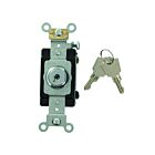 Interrupteur à bascule Leviton 1224-2kl plaqué nickel